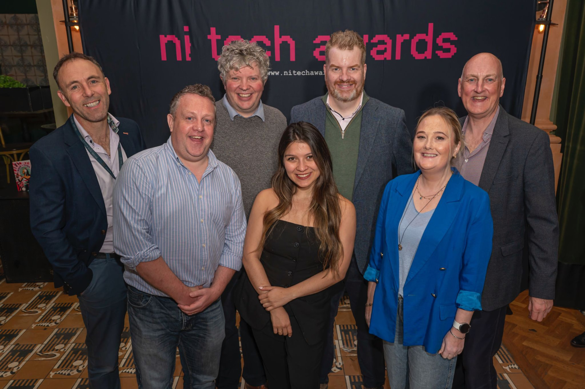 Martin Murtagh with clients and peers at the NI Tech Awards